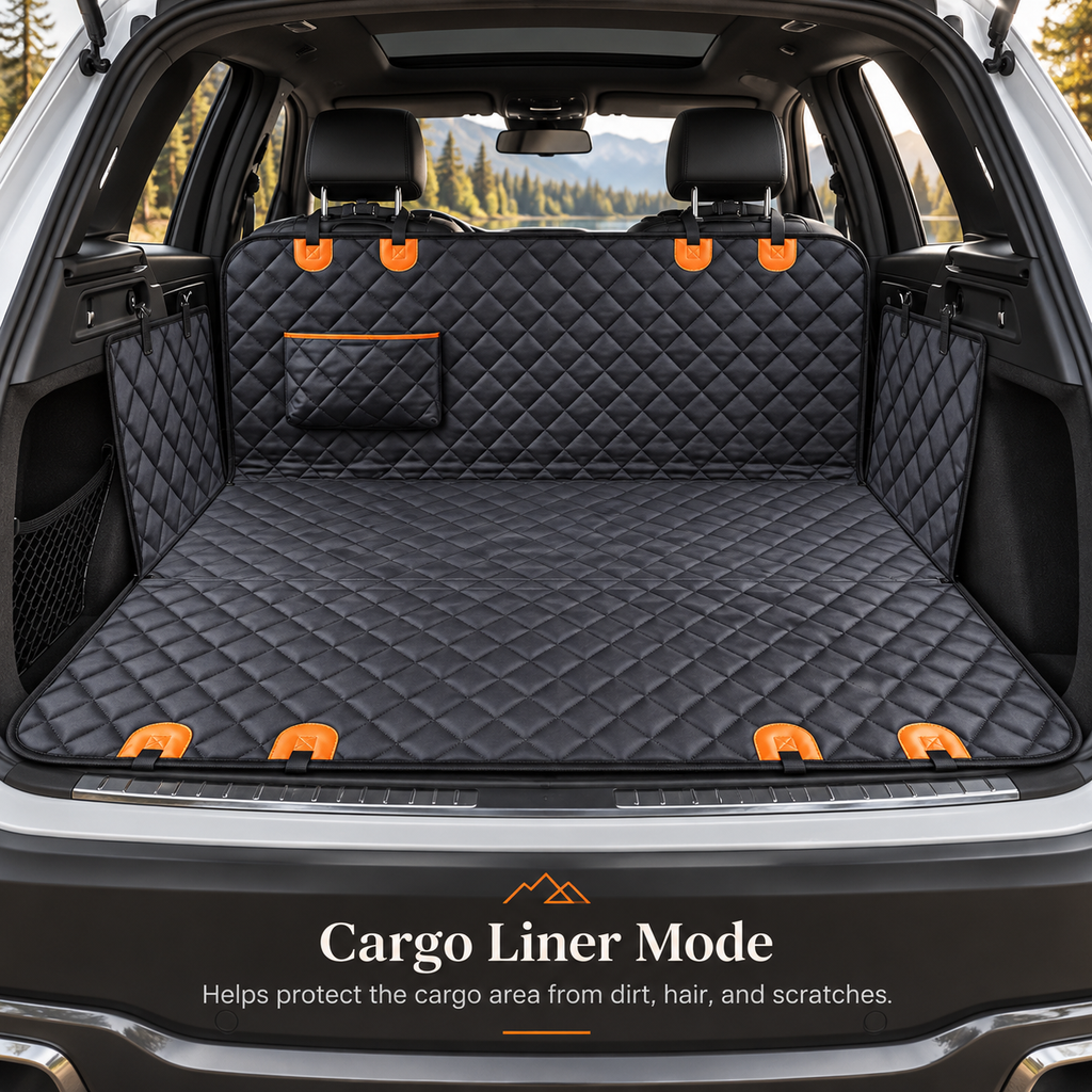 Waterproof Dog Car Seat Hammock & Rear Seat Protector