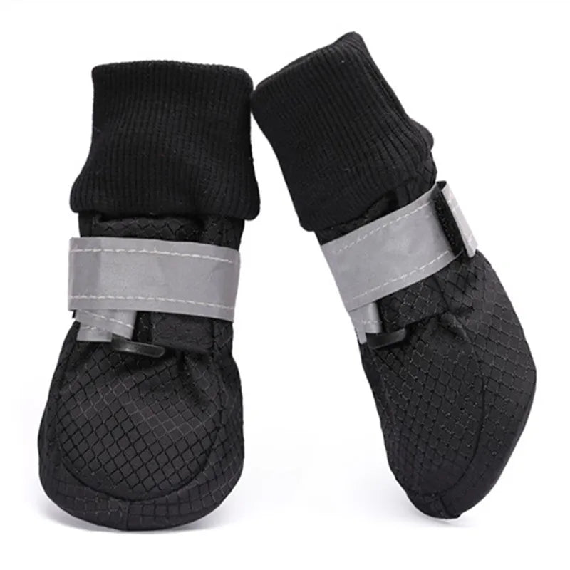 All-Terrain Waterproof Dog Boots – 4-Piece Set