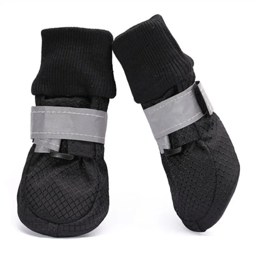 All-Terrain Waterproof Dog Boots – 4-Piece Set