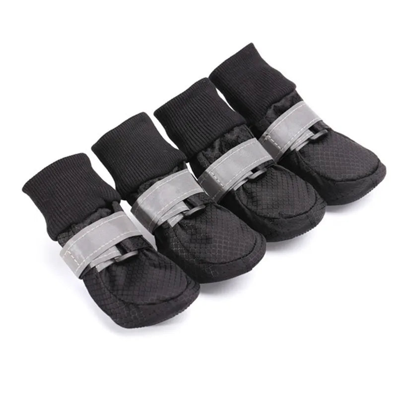 All-Terrain Waterproof Dog Boots – 4-Piece Set