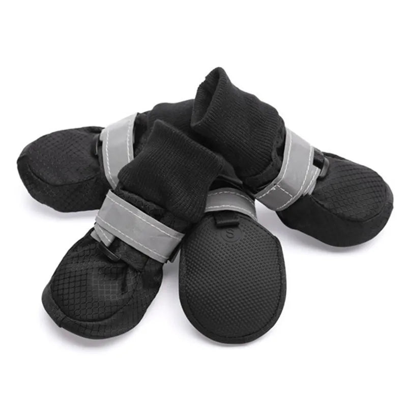 All-Terrain Waterproof Dog Boots – 4-Piece Set