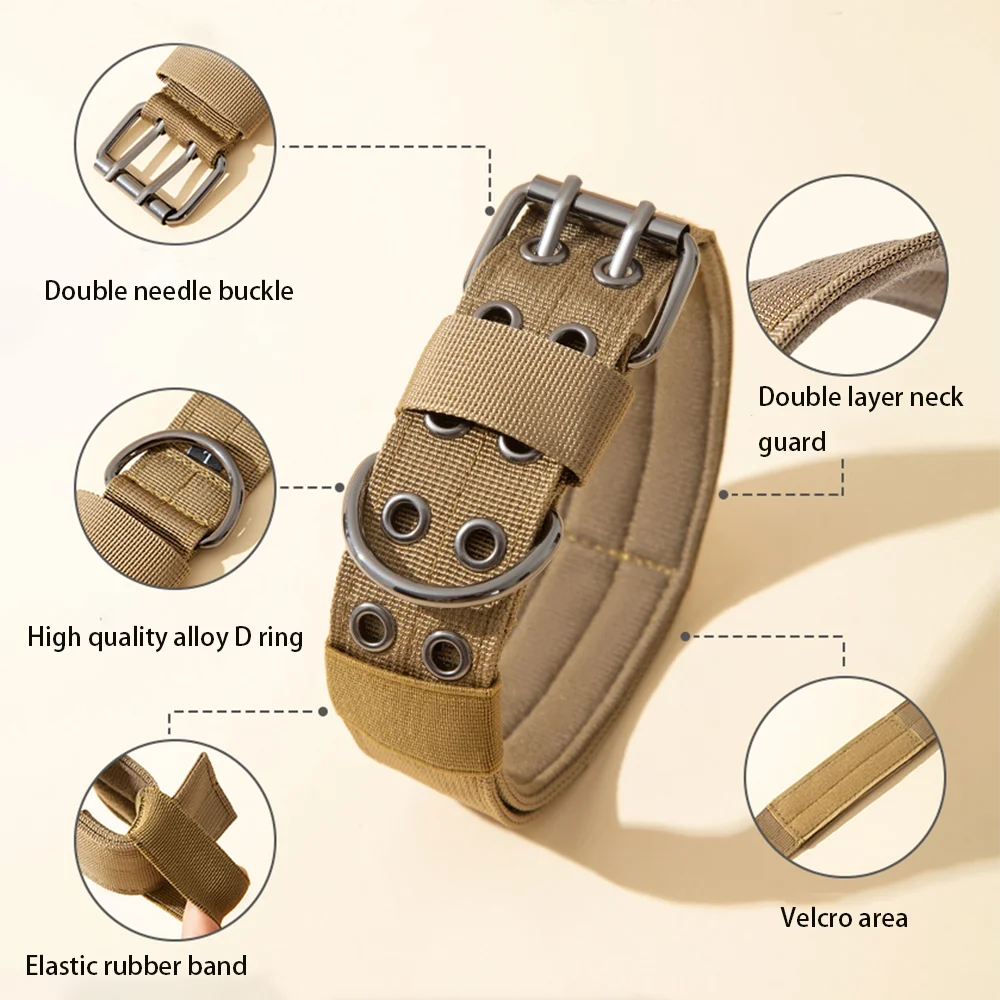 Heavy-Duty Tactical Dog Collar