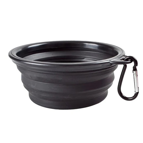 Collapsible Dog Travel Bowl with Carabiner