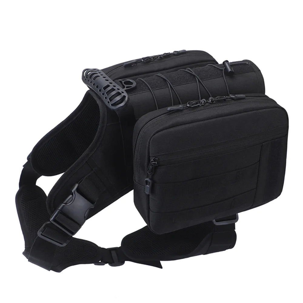 Premium Dog Hiking Backpack & Saddlebag Harness