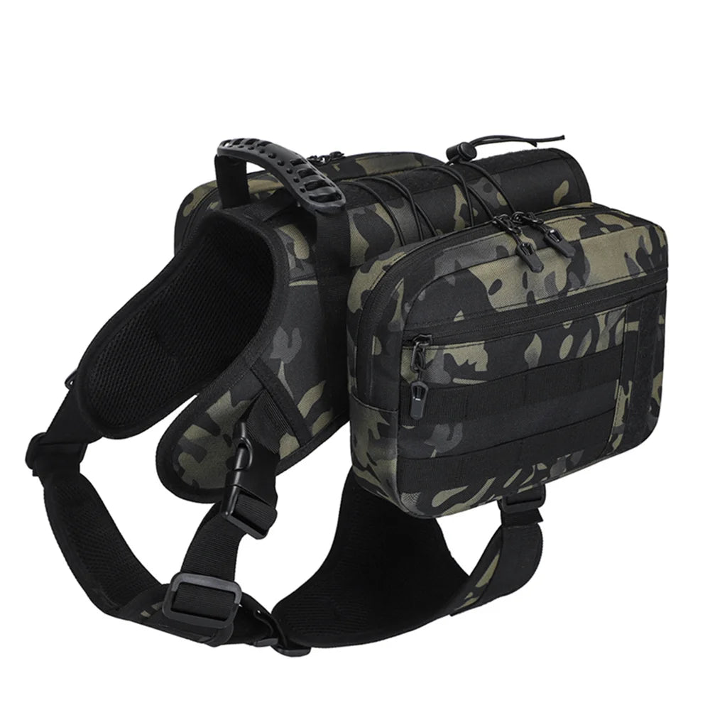 Premium Dog Hiking Backpack & Saddlebag Harness