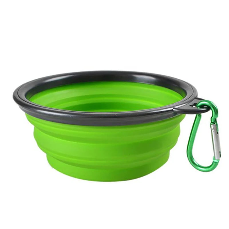 Collapsible Dog Travel Bowl with Carabiner