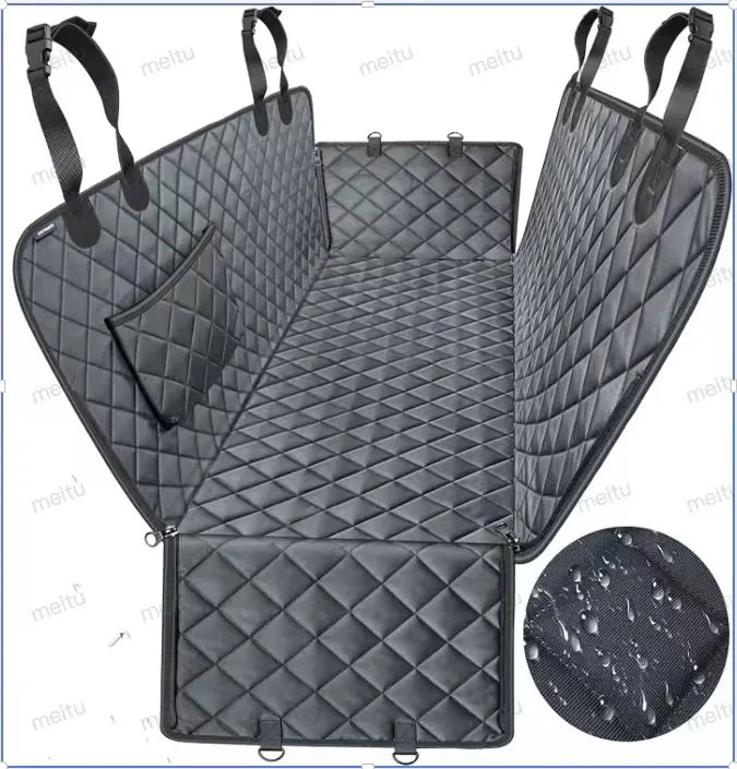 Waterproof Dog Car Seat Hammock & Rear Seat Protector