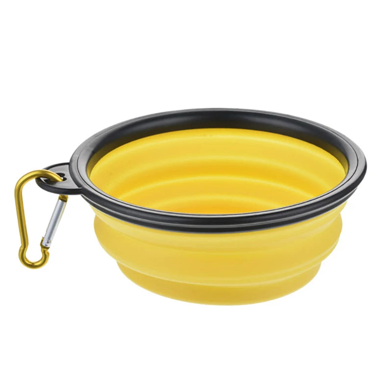 Collapsible Dog Travel Bowl with Carabiner