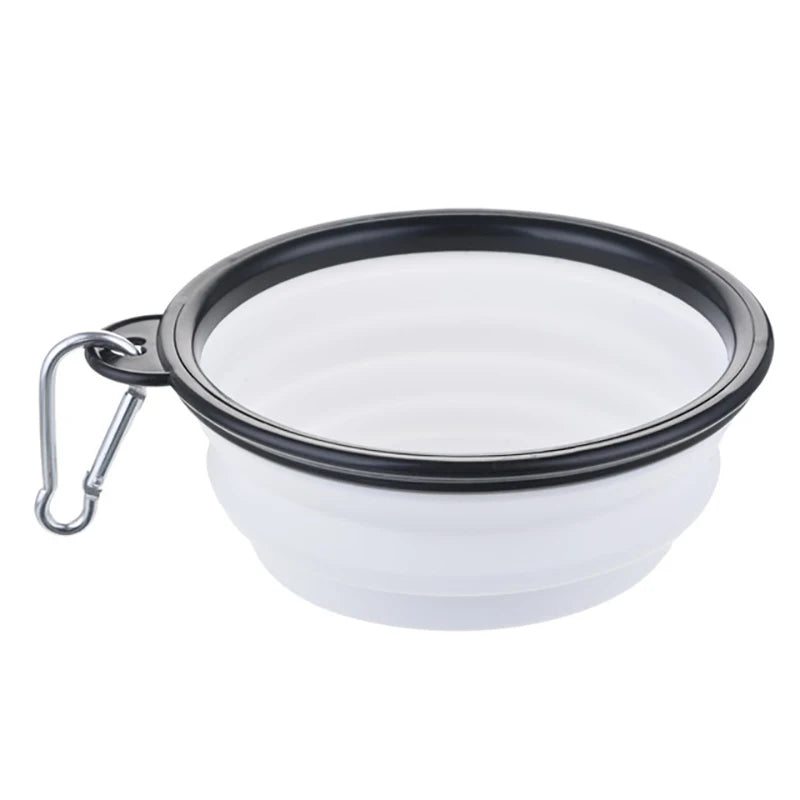 Collapsible Dog Travel Bowl with Carabiner